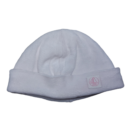 Bonnet velours Rose 1 mois Petit Bateau